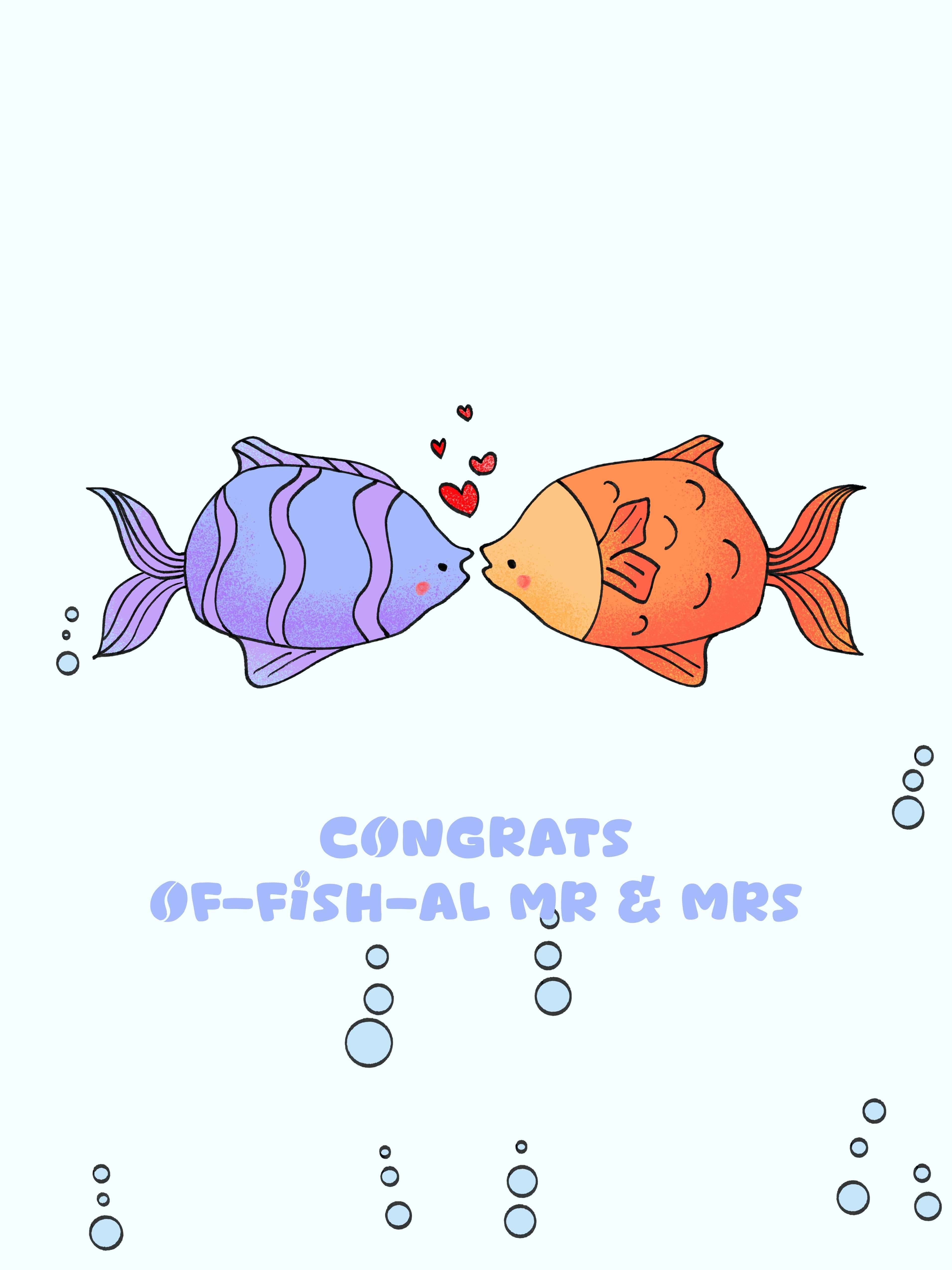 Of-fish-al Mr & Mrs